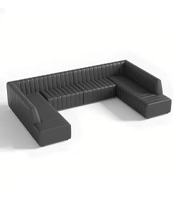 Custom U-Shaped Bar Booth Seating