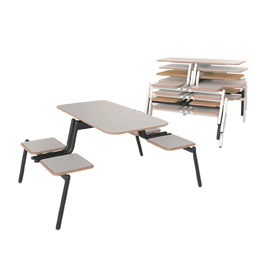 Folding Mobile Cafeteria Table