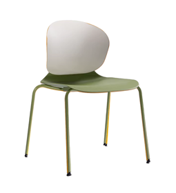 Two-Tone Plastic Canteen Chair