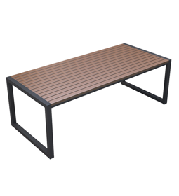 Wood-Slat Commercial Outdoor Bench