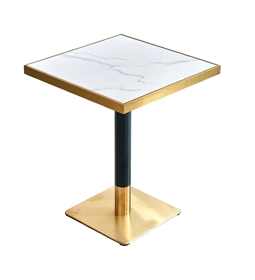 Square Marble Top Restaurant Table