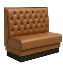 Button-Tufted Restaurant Booth Seating